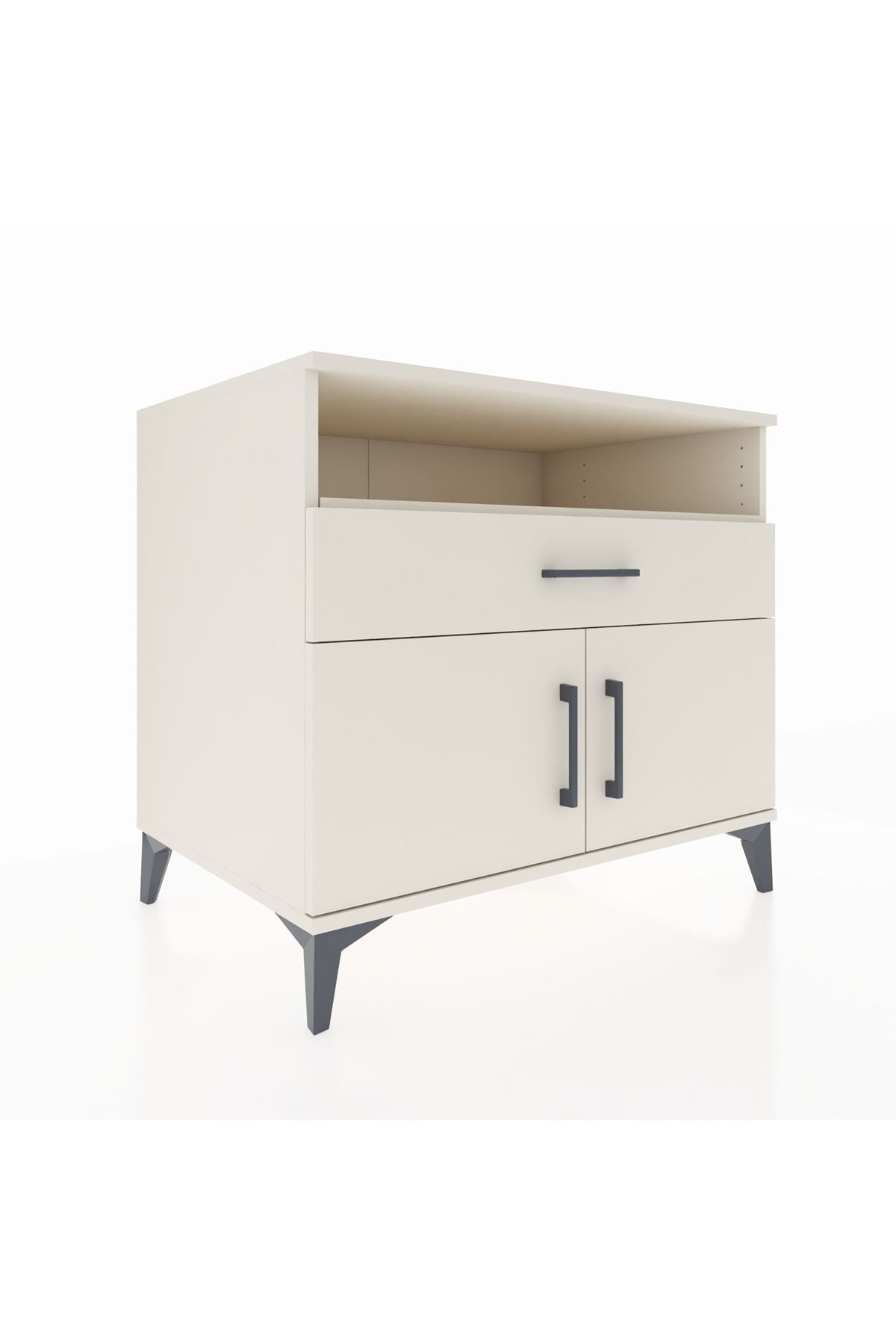 Kronos Şifonyer 2 Raflı Tek Çekmeceli 2 Kapaklı 88x59x80 Aytaşı-Aytaşı