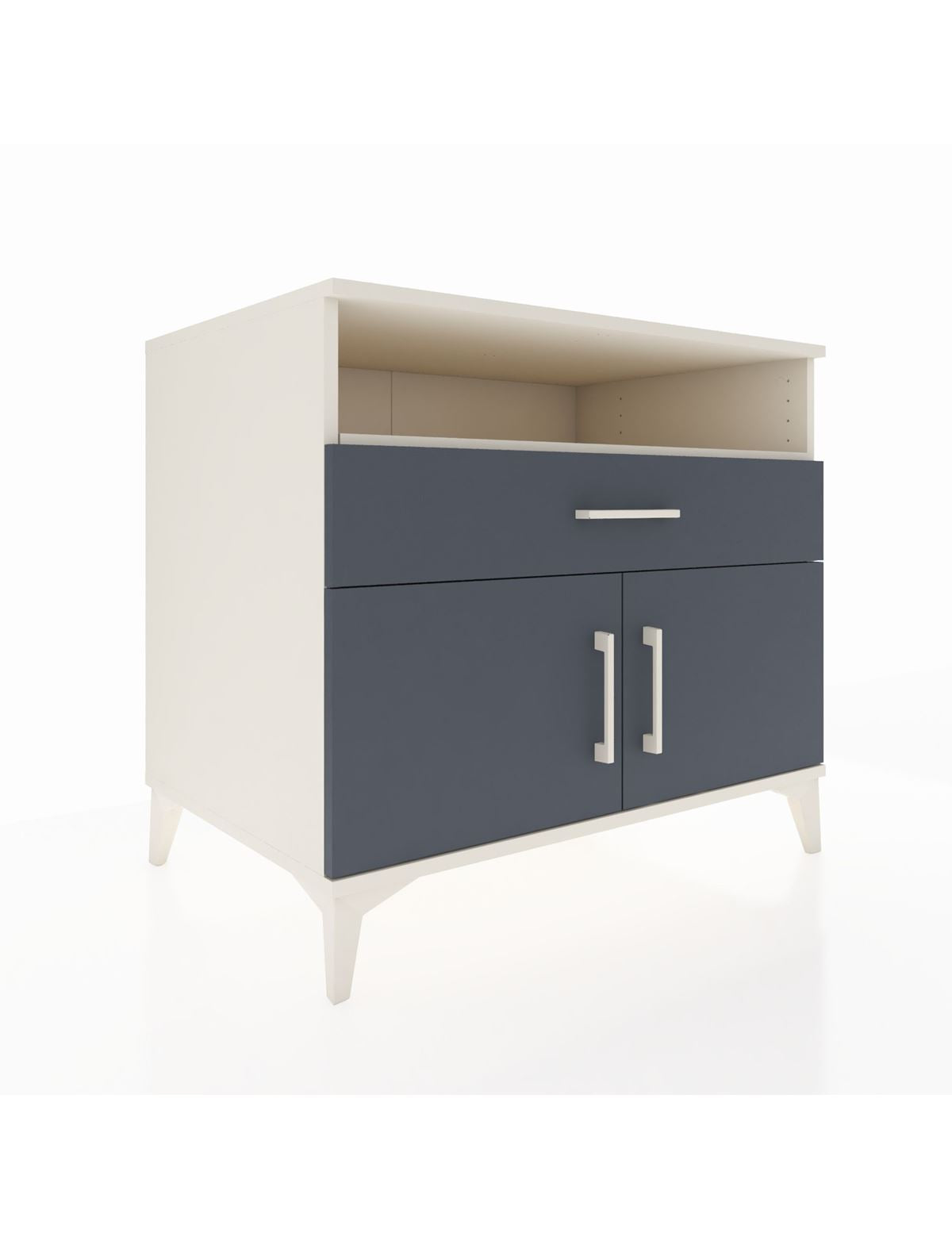 Kronos Şifonyer 2 Raflı Tek Çekmeceli 2 Kapaklı 88x59x80 Aytaşı-Antrasit