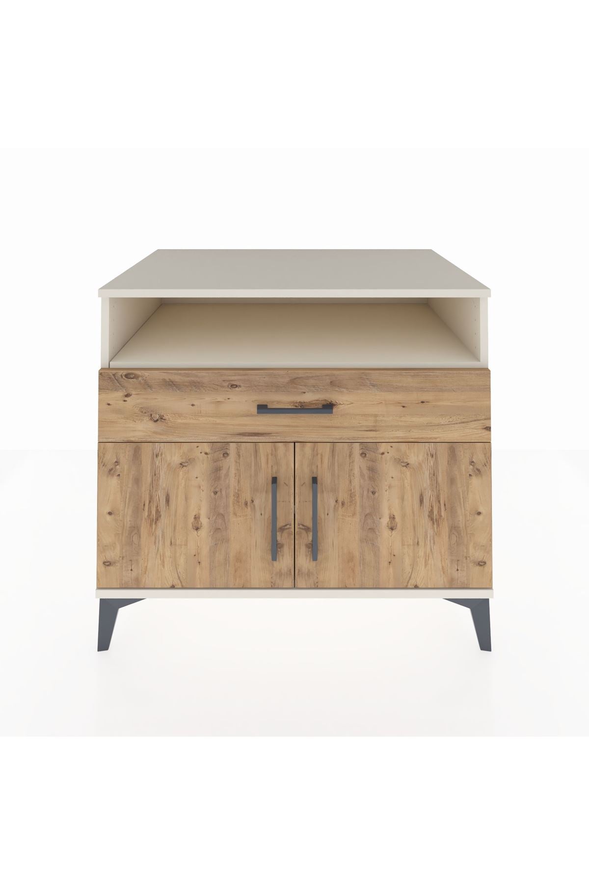 Kronos Şifonyer 2 Raflı Tek Çekmeceli 2 Kapaklı 88x59x80 Aytaşı-Çam