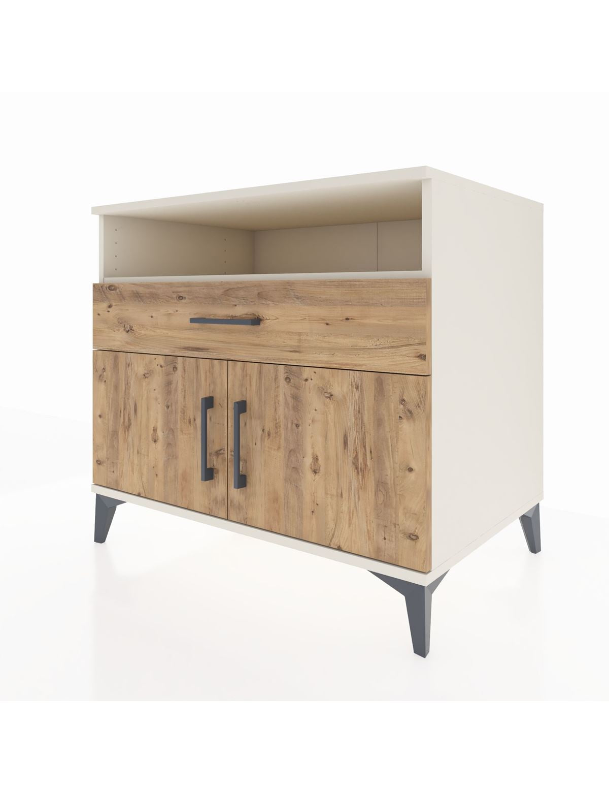 Kronos Şifonyer 2 Raflı Tek Çekmeceli 2 Kapaklı 88x59x80 - S69M027V3C