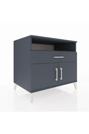 Kronos Şifonyer 2 Raflı Tek Çekmeceli 2 Kapaklı 88x59x80 Antrasit-Antrasit