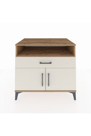 Kronos Şifonyer 2 Raflı Tek Çekmeceli 2 Kapaklı 88x59x80 Çam-Aytaşı