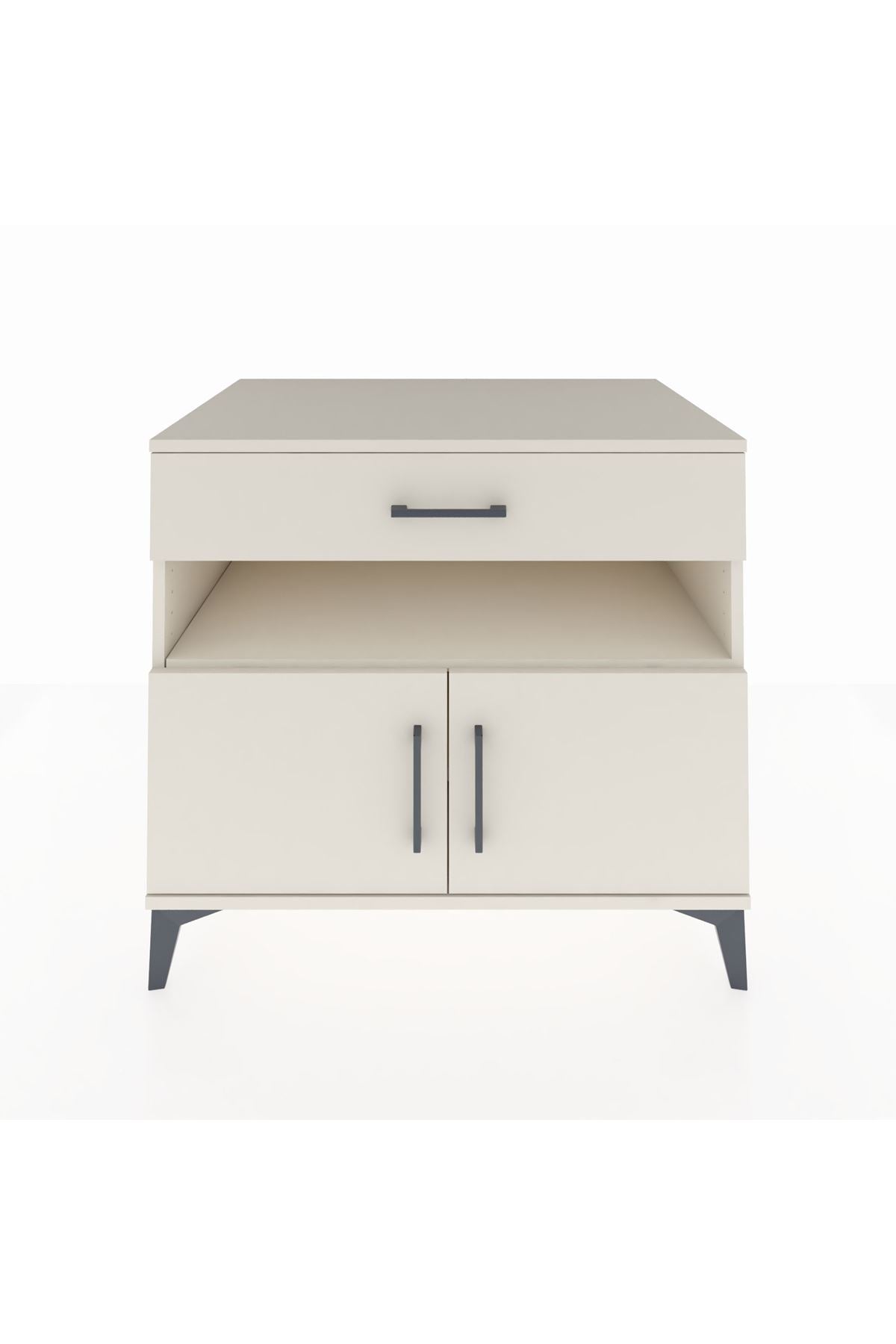 Kronos Şifonyer 2 Raflı Tek Çekmeceli 2 Kapaklı 88x59x80 Aytaşı-Aytaşı