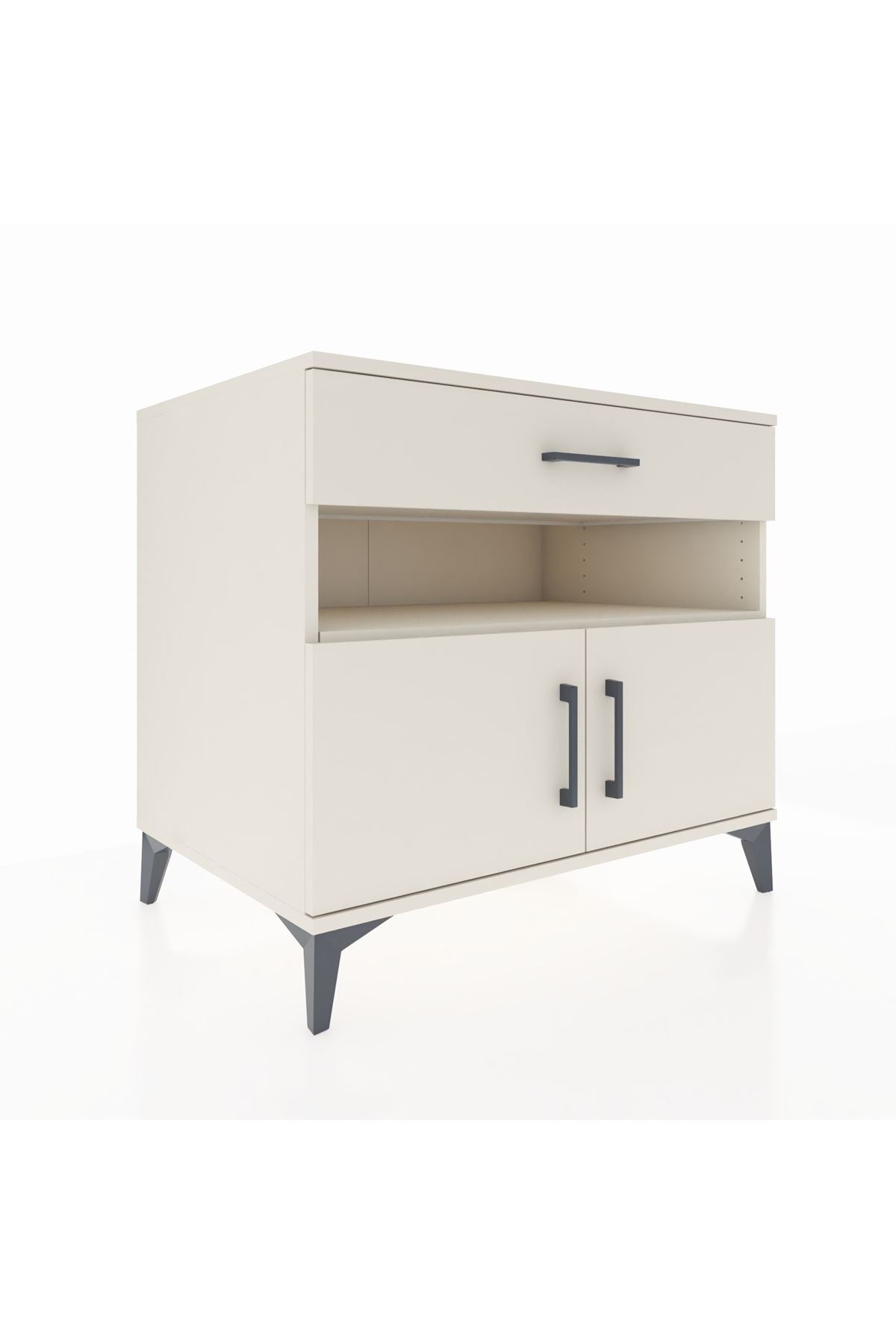 Kronos Şifonyer 2 Raflı Tek Çekmeceli 2 Kapaklı 88x59x80 Aytaşı-Aytaşı