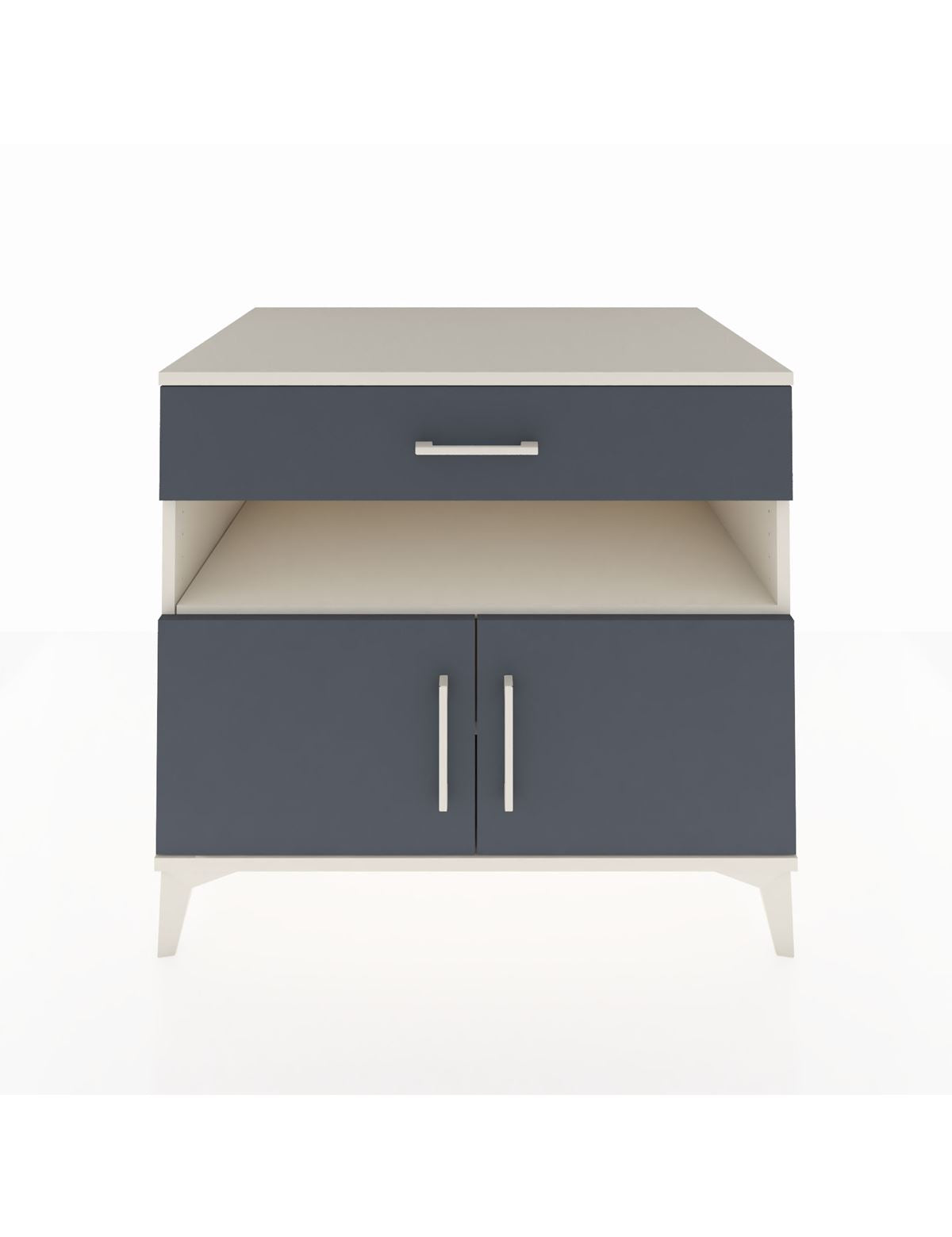 Kronos Şifonyer 2 Raflı Tek Çekmeceli 2 Kapaklı 88x59x80 Aytaşı-Antrasit