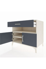 Kronos Şifonyer 2 Raflı Tek Çekmeceli 2 Kapaklı 88x59x80 Aytaşı-Antrasit