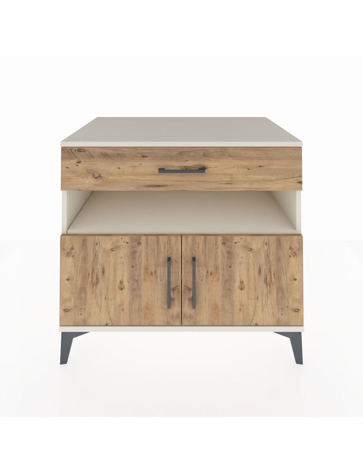 Kronos Şifonyer 2 Raflı Tek Çekmeceli 2 Kapaklı 88x59x80 Aytaşı-Çam