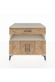 Kronos Şifonyer 2 Raflı Tek Çekmeceli 2 Kapaklı 88x59x80 Aytaşı-Çam