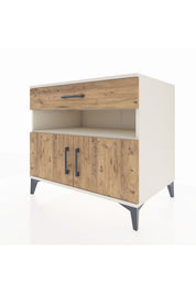 Kronos Şifonyer 2 Raflı Tek Çekmeceli 2 Kapaklı 88x59x80 Aytaşı-Çam