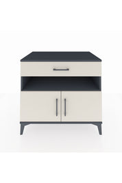 Kronos Şifonyer 2 Raflı Tek Çekmeceli 2 Kapaklı 88x59x80 Antrasit-Aytaşı