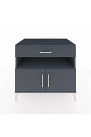 Kronos Şifonyer 2 Raflı Tek Çekmeceli 2 Kapaklı 88x59x80 Antrasit-Antrasit