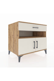 Kronos Şifonyer 2 Raflı Tek Çekmeceli 2 Kapaklı 88x59x80 Çam-Aytaşı