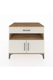 Kronos Şifonyer 2 Raflı Tek Çekmeceli 2 Kapaklı 88x59x80 Çam-Aytaşı