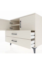 Kronos Şifonyer 2 Raflı 2 Çekmeceli 2 Kapaklı 88x59x80 Aytaşı-Aytaşı