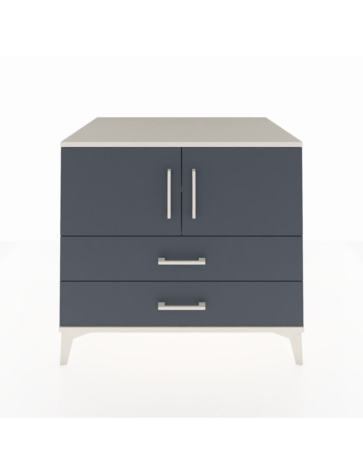 Kronos Şifonyer 2 Raflı 2 Çekmeceli 2 Kapaklı 88x59x80 Aytaşı-Antrasit