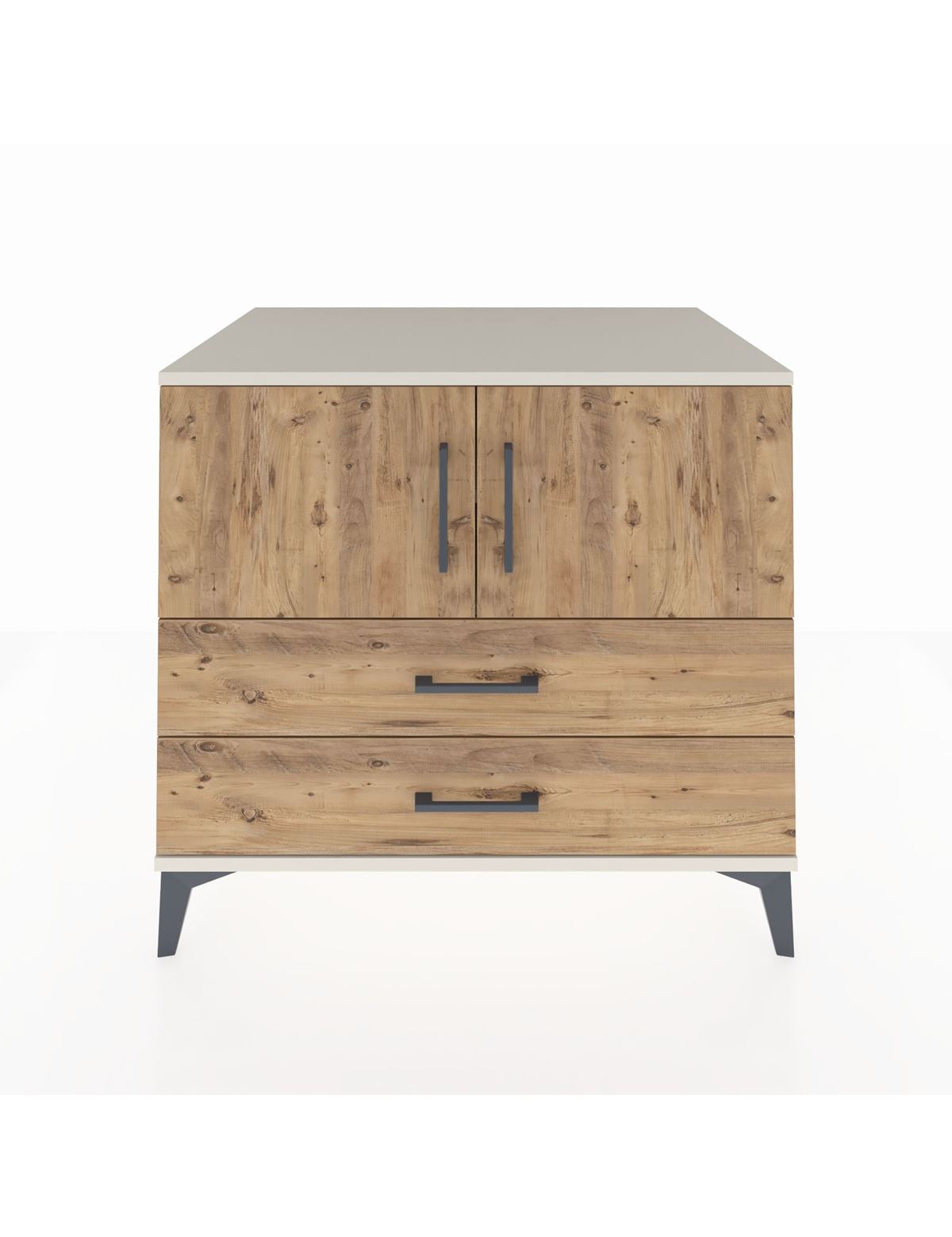 Kronos Şifonyer 2 Raflı 2 Çekmeceli 2 Kapaklı 88x59x80 Aytaşı-Çam