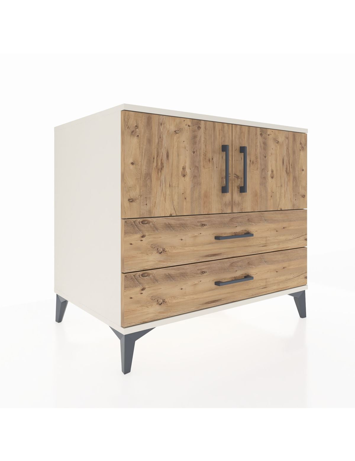 Kronos Şifonyer 2 Raflı 2 Çekmeceli 2 Kapaklı 88x59x80 Aytaşı-Çam