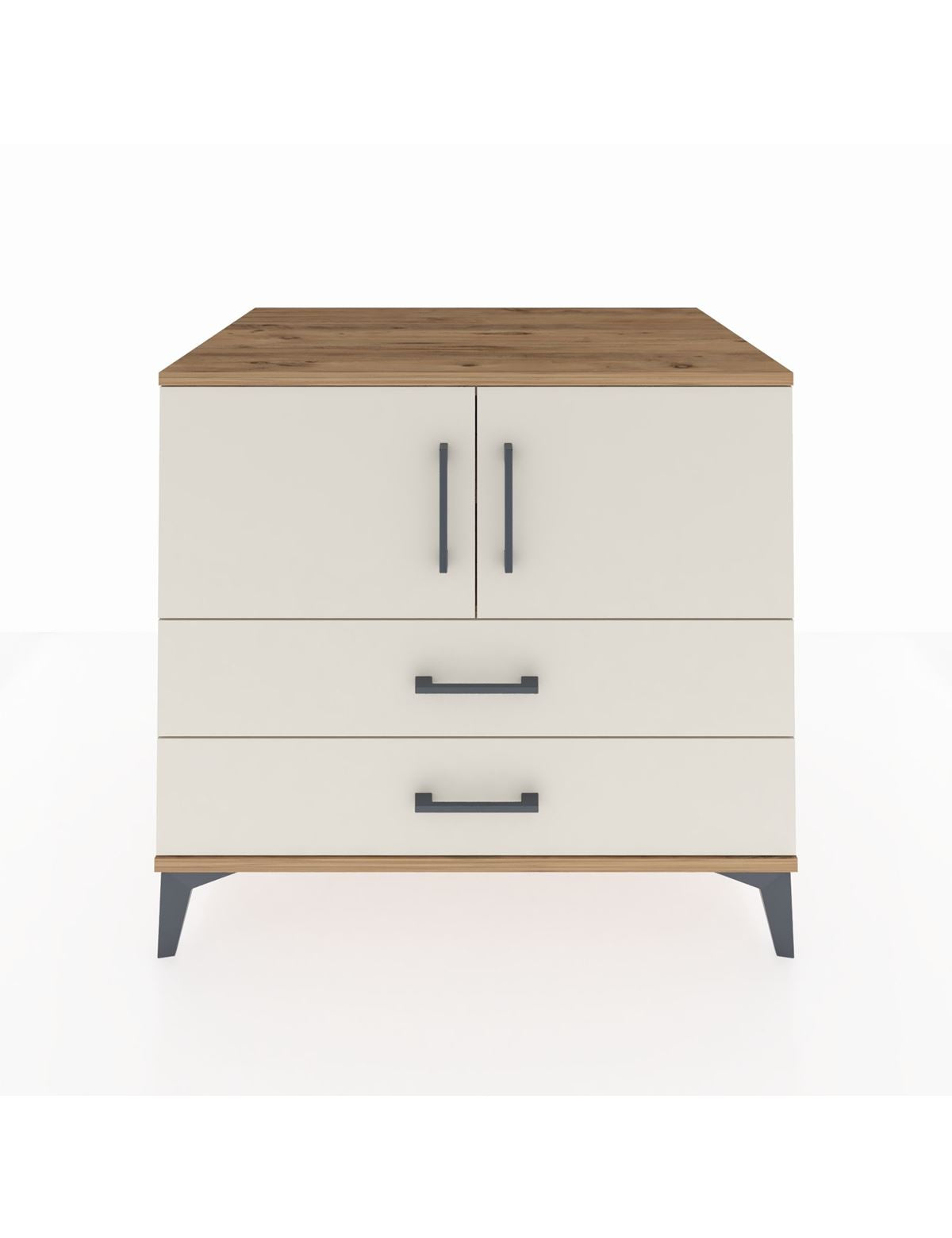 Kronos Şifonyer 2 Raflı 2 Çekmeceli 2 Kapaklı 88x59x80 Çam-Aytaşı