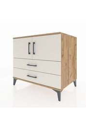 Kronos Şifonyer 2 Raflı 2 Çekmeceli 2 Kapaklı 88x59x80 Çam-Aytaşı