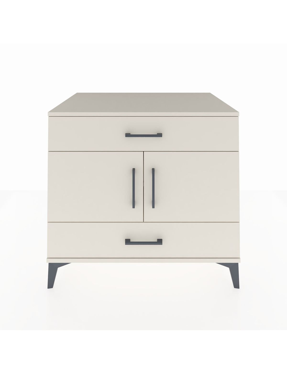 Kronos Şifonyer 2 Raflı 2 Çekmeceli 2 Kapaklı 88x59x80 Aytaşı-Aytaşı