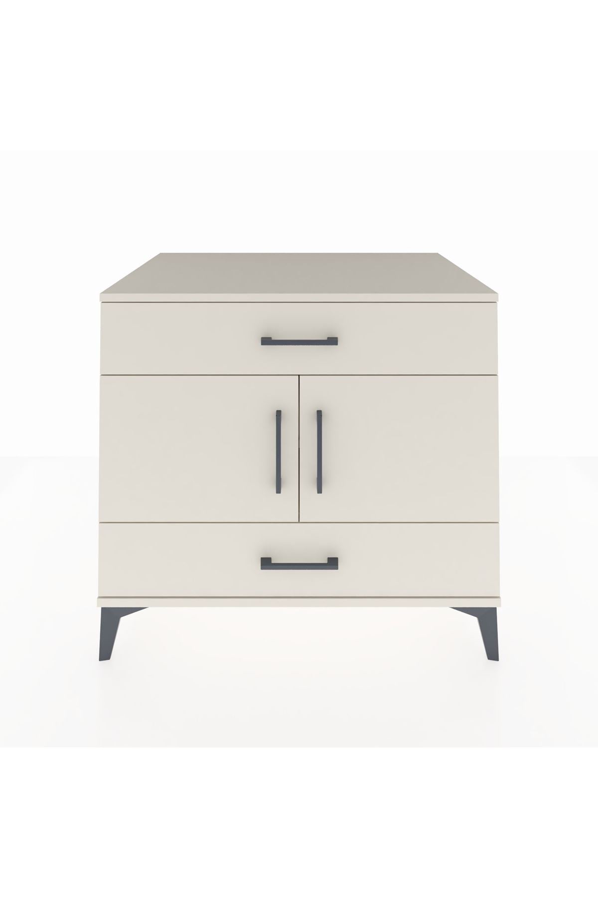 Kronos Şifonyer 2 Raflı 2 Çekmeceli 2 Kapaklı 88x59x80 Aytaşı-Aytaşı