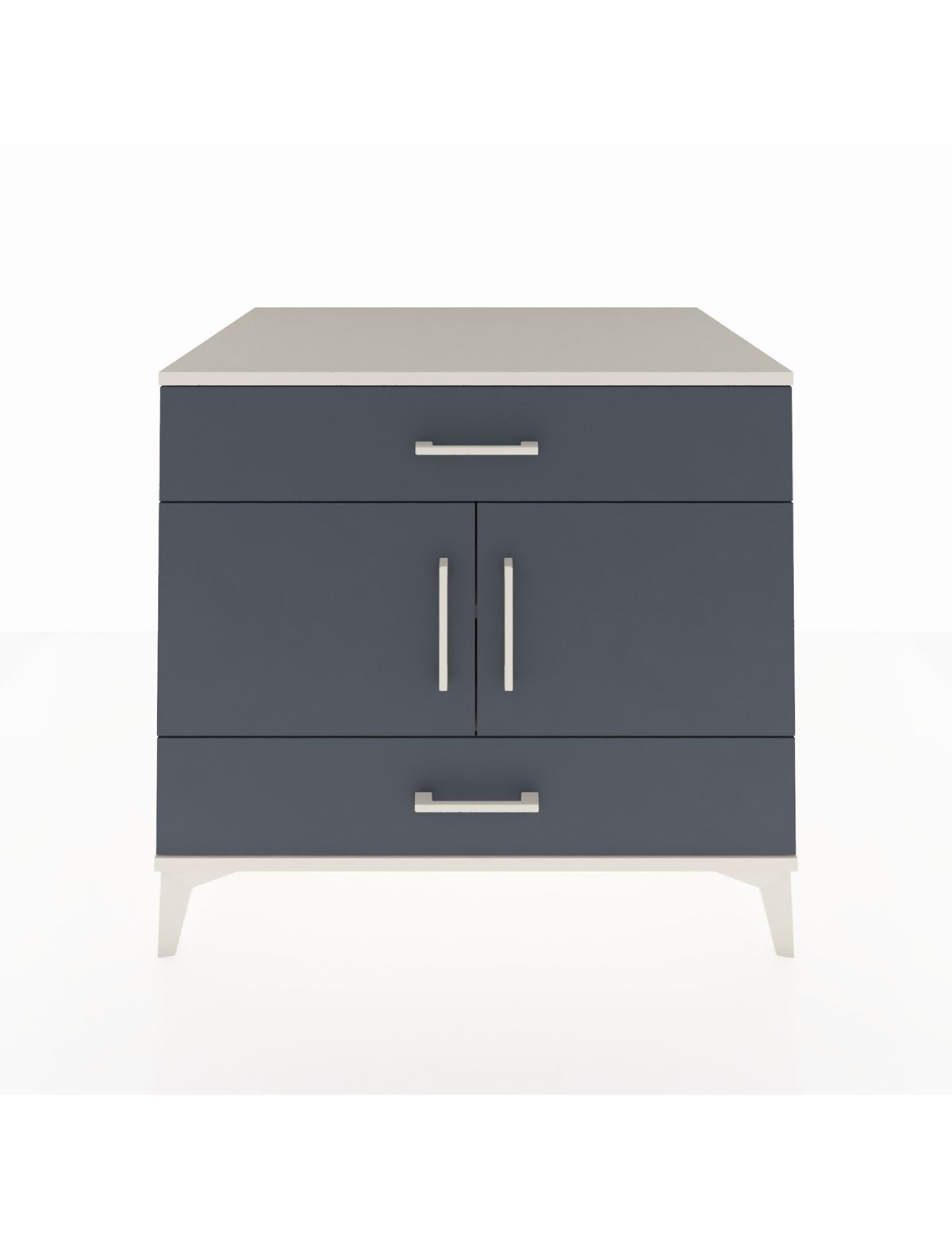 Kronos Şifonyer 2 Raflı 2 Çekmeceli 2 Kapaklı 88x59x80 Aytaşı-Antrasit