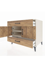 Kronos Şifonyer 2 Raflı 2 Çekmeceli 2 Kapaklı 88x59x80 Aytaşı-Çam