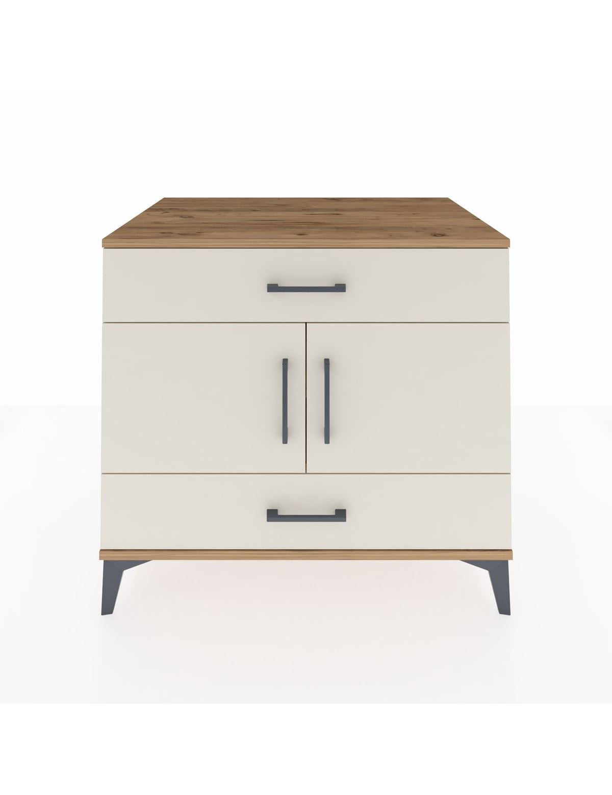 Kronos Şifonyer 2 Raflı 2 Çekmeceli 2 Kapaklı 88x59x80 Çam-Aytaşı