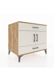 Kronos Şifonyer 2 Raflı 2 Çekmeceli 2 Kapaklı 88x59x80 Çam-Aytaşı
