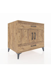 Kronos Şifonyer 2 Raflı 2 Çekmeceli 2 Kapaklı 88x59x80 Çam-Çam