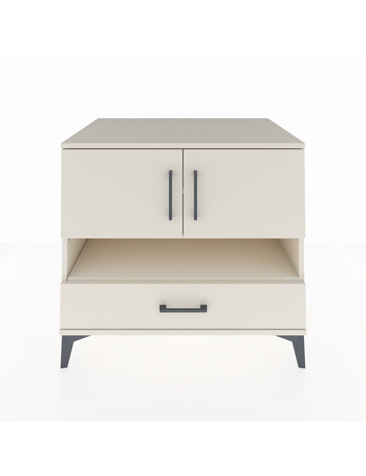 Kronos Şifonyer 3 Raflı Tek Çekmeceli 2 Kapaklı 88x59x80 Aytaşı-Aytaşı