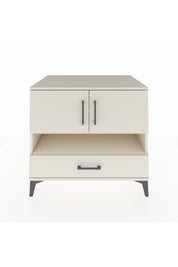 Kronos Şifonyer 3 Raflı Tek Çekmeceli 2 Kapaklı 88x59x80 Aytaşı-Aytaşı