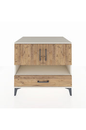 Kronos Şifonyer 3 Raflı Tek Çekmeceli 2 Kapaklı 88x59x80 Aytaşı-Çam