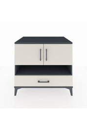 Kronos Şifonyer 3 Raflı Tek Çekmeceli 2 Kapaklı 88x59x80 Antrasit-Aytaşı