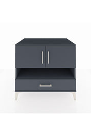 Kronos Şifonyer 3 Raflı Tek Çekmeceli 2 Kapaklı 88x59x80 Antrasit-Antrasit