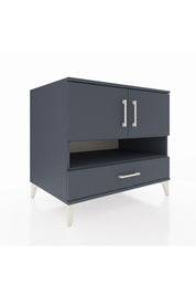 Kronos Şifonyer 3 Raflı Tek Çekmeceli 2 Kapaklı 88x59x80 Antrasit-Antrasit