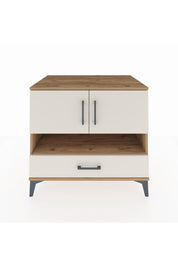 Kronos Şifonyer 3 Raflı Tek Çekmeceli 2 Kapaklı 88x59x80 Çam-Aytaşı