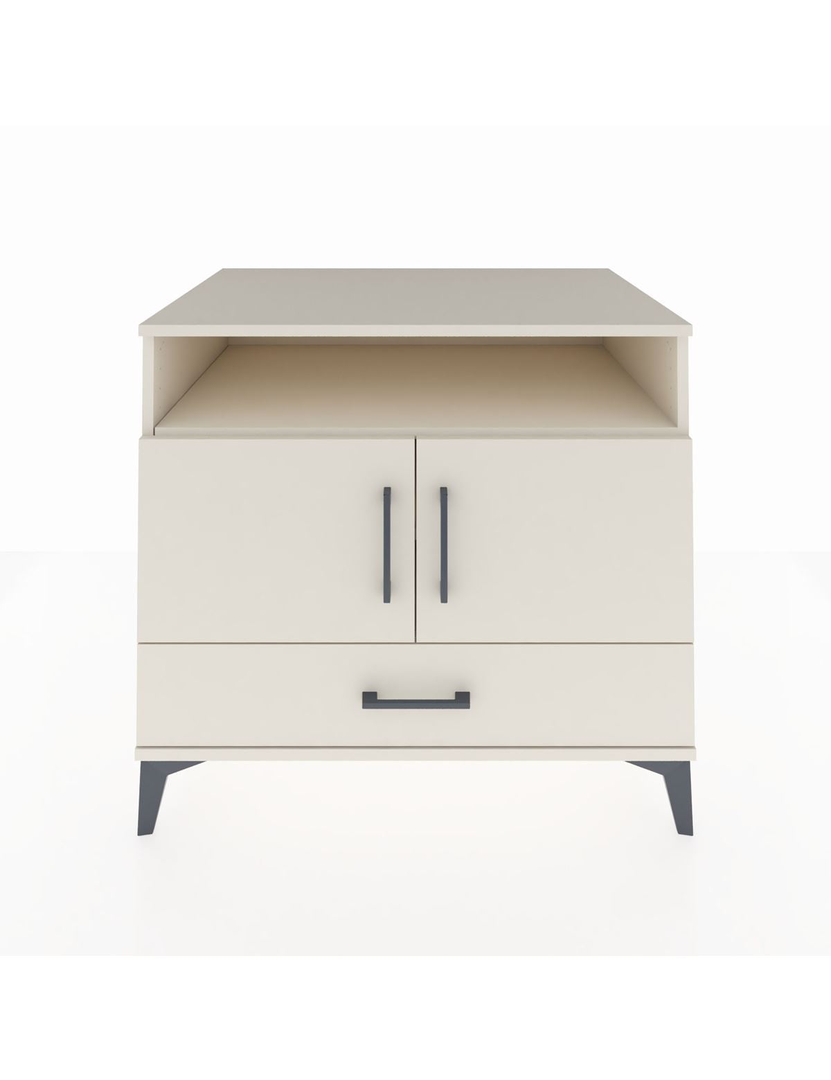 Kronos Şifonyer 3 Raflı Tek Çekmeceli 2 Kapaklı 88x59x80 Aytaşı-Aytaşı