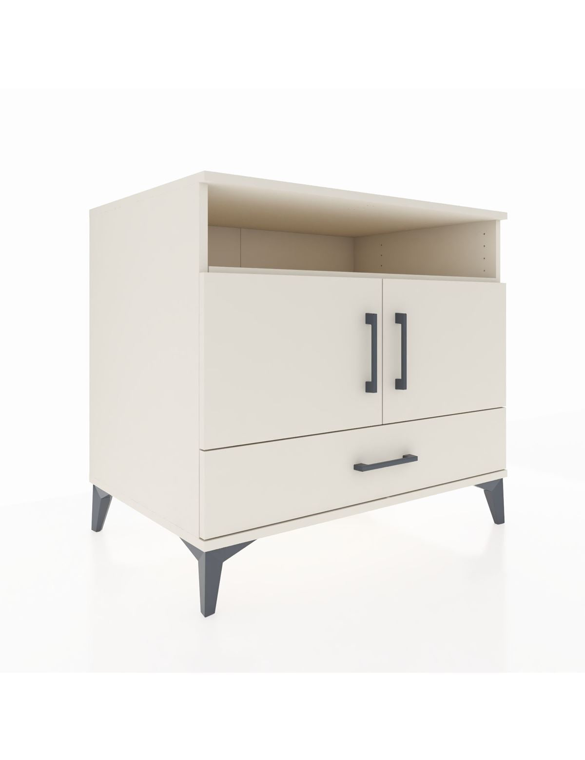 Kronos Şifonyer 3 Raflı Tek Çekmeceli 2 Kapaklı 88x59x80 Aytaşı-Aytaşı