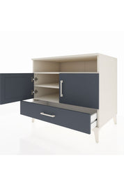 Kronos Şifonyer 3 Raflı Tek Çekmeceli 2 Kapaklı 88x59x80 Aytaşı-Antrasit