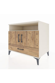 Kronos Şifonyer 3 Raflı Tek Çekmeceli 2 Kapaklı 88x59x80 Aytaşı-Çam