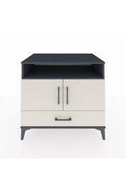 Kronos Şifonyer 3 Raflı Tek Çekmeceli 2 Kapaklı 88x59x80 Antrasit-Aytaşı