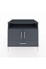 Kronos Şifonyer 3 Raflı Tek Çekmeceli 2 Kapaklı 88x59x80 Antrasit-Antrasit