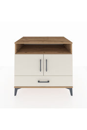 Kronos Şifonyer 3 Raflı Tek Çekmeceli 2 Kapaklı 88x59x80 Çam-Aytaşı