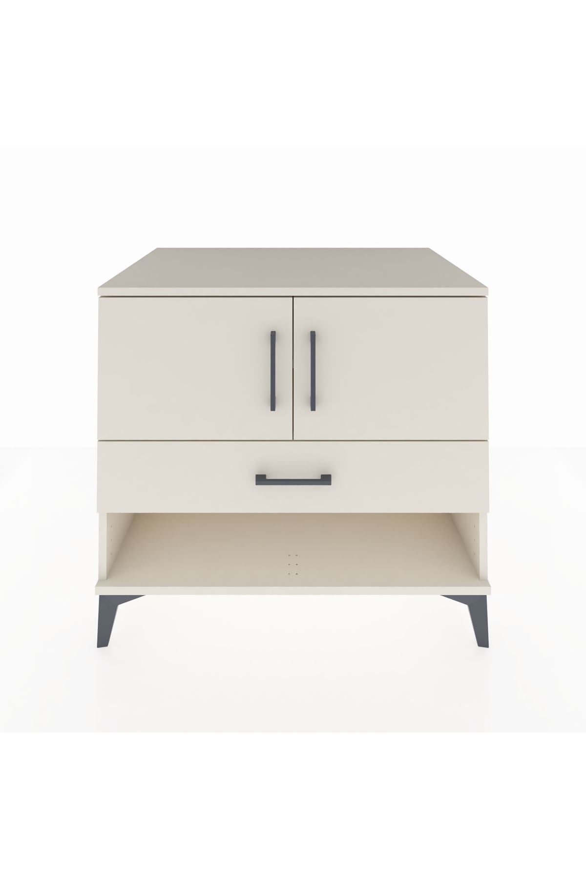 Kronos Şifonyer 2 Raflı Tek Çekmeceli 2 Kapaklı 88x59x80 Aytaşı-Aytaşı