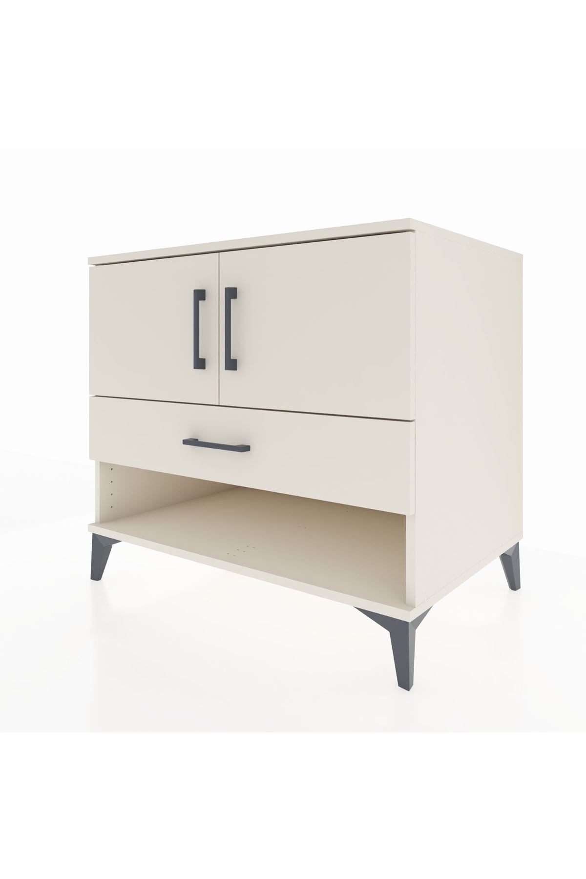 Kronos Şifonyer 2 Raflı Tek Çekmeceli 2 Kapaklı 88x59x80 Aytaşı-Aytaşı