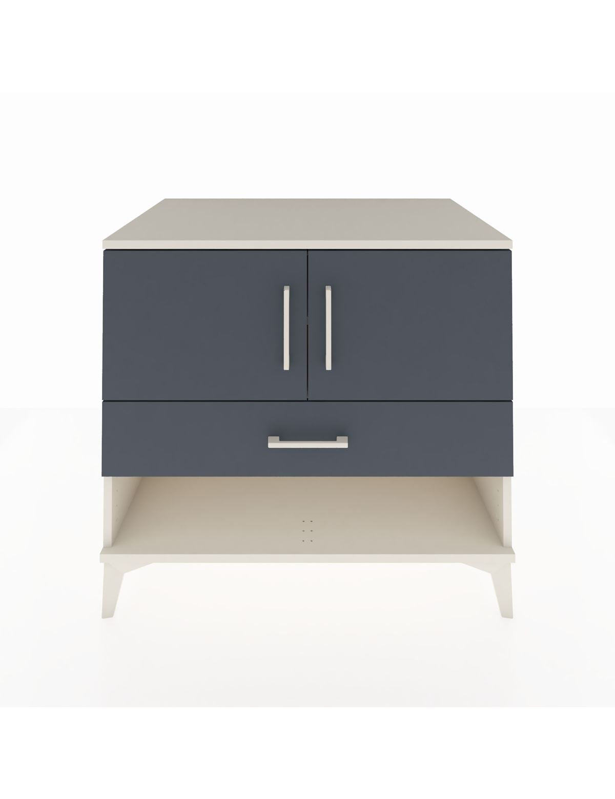 Kronos Şifonyer 2 Raflı Tek Çekmeceli 2 Kapaklı 88x59x80 Aytaşı-Antrasit