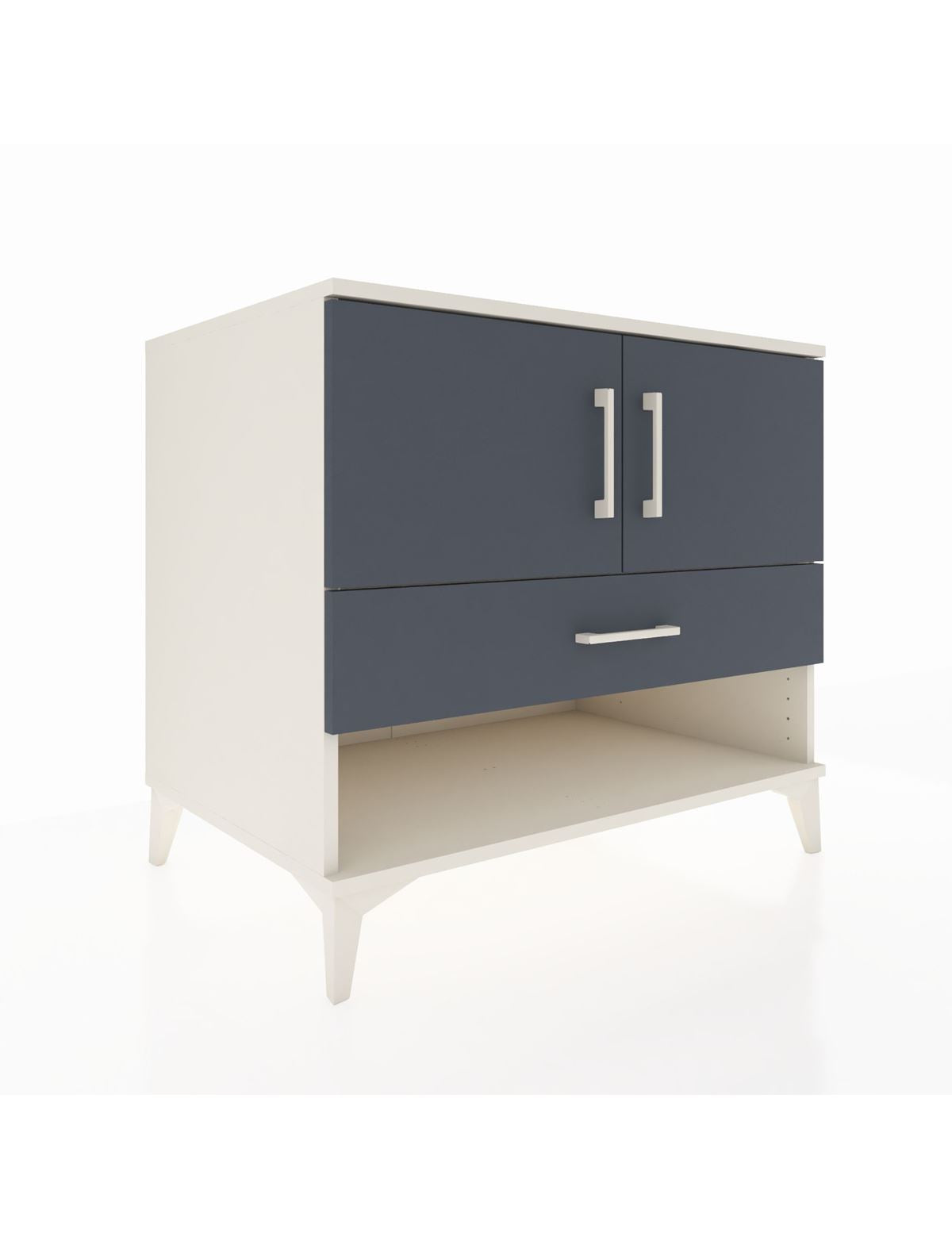 Kronos Şifonyer 2 Raflı Tek Çekmeceli 2 Kapaklı 88x59x80 Aytaşı-Antrasit