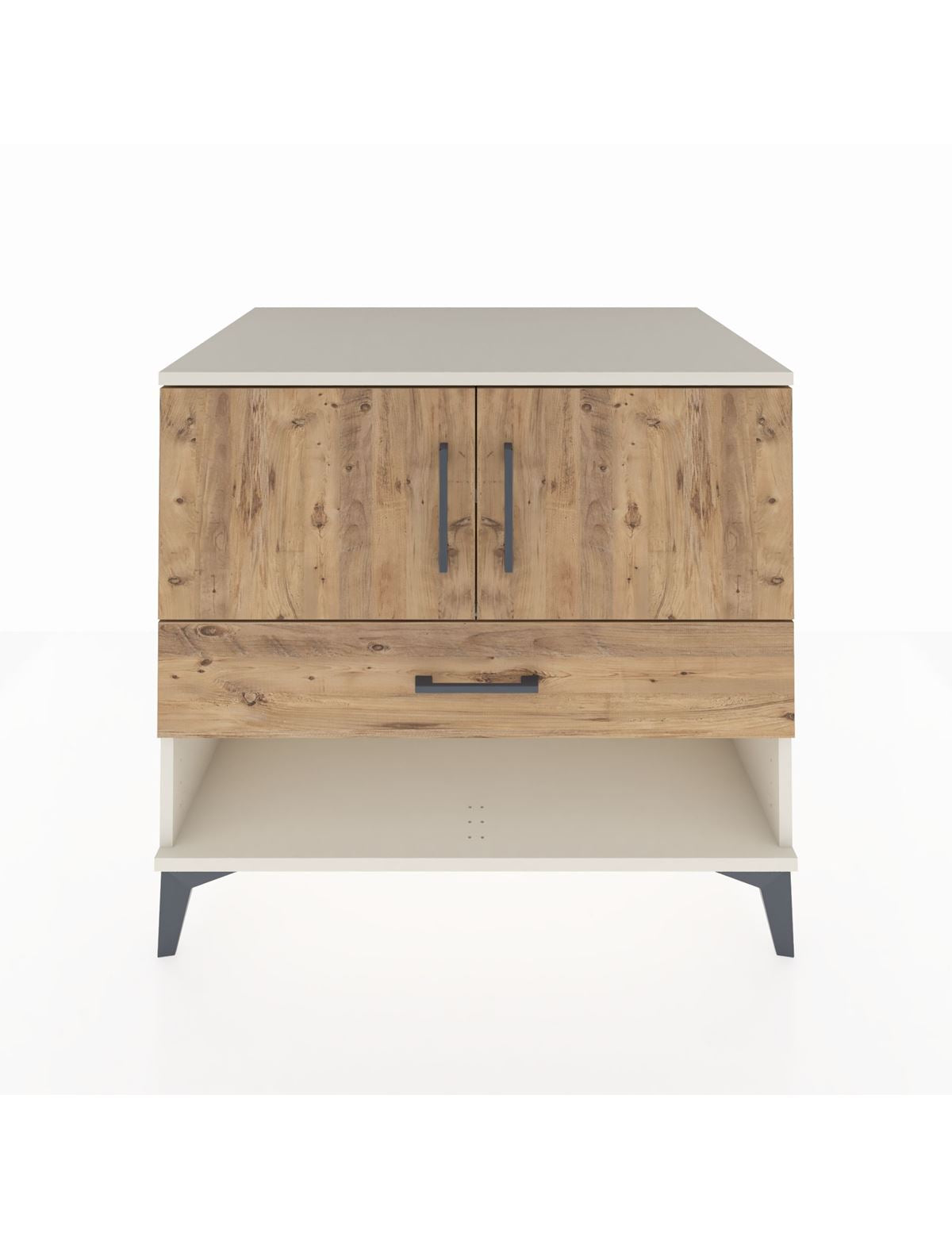 Kronos Şifonyer 2 Raflı Tek Çekmeceli 2 Kapaklı 88x59x80 Aytaşı-Çam