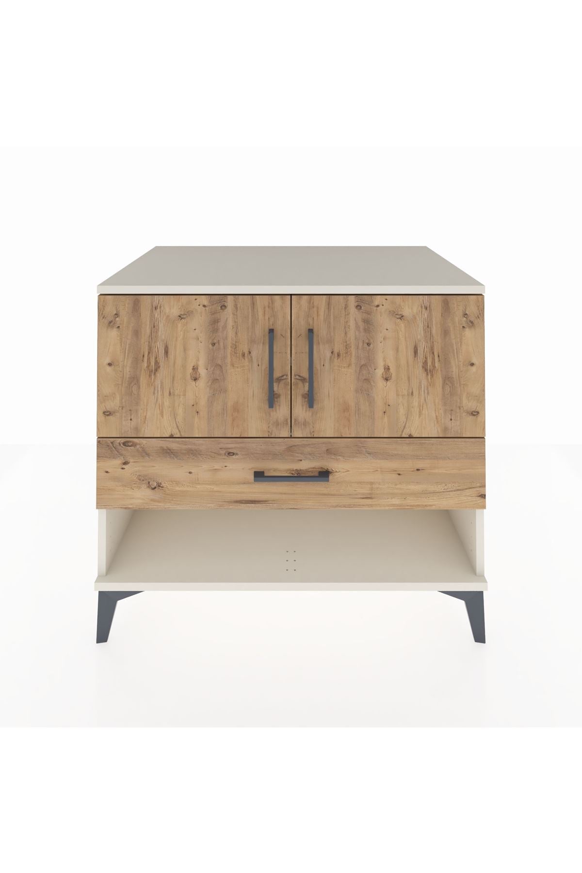 Kronos Şifonyer 2 Raflı Tek Çekmeceli 2 Kapaklı 88x59x80 Aytaşı-Çam